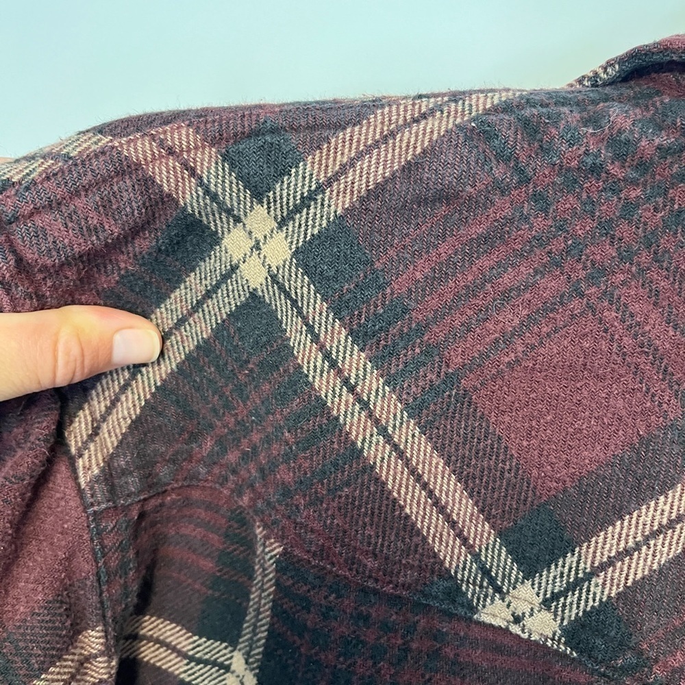 Moose Creek Plaid Flannel Pearl Snap Shirt, sz M - Picture 7 of 9
